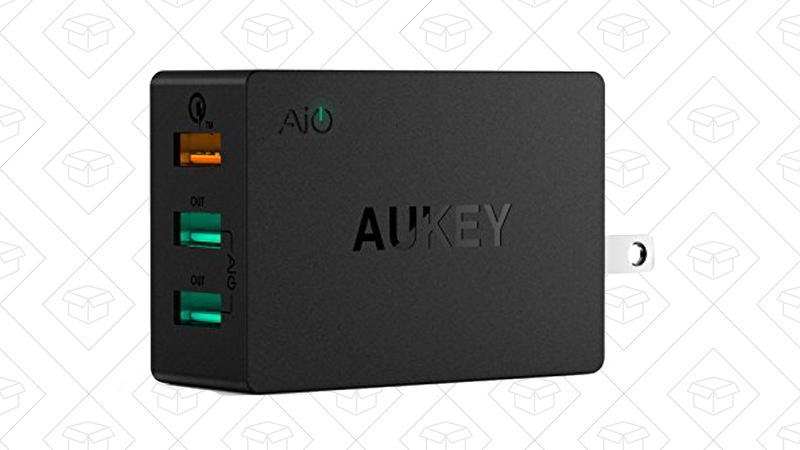 Aukey Quick Charge 2.0 USB Charger, $6 with code HN8L8AYI